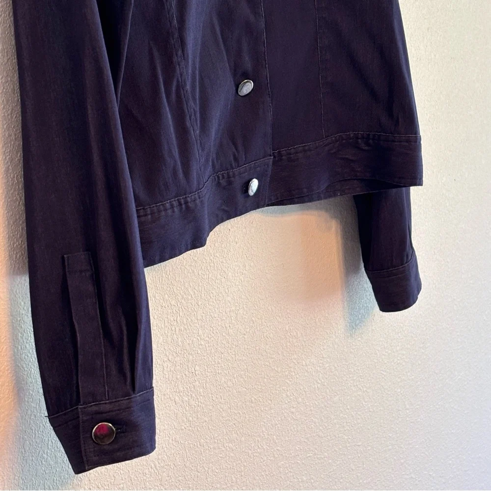 EUC Japan ET Chine Women's Blue Button-Up Jacket SZ 12